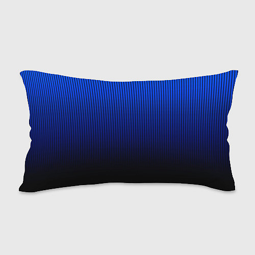 Подушка-антистресс Полосатый градиент сине-чёрный / 3D-принт – фото 2