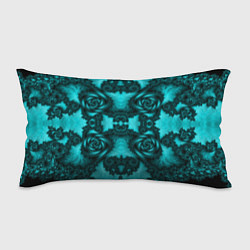 Подушка-антистресс Узорные бирюзовые фракталы