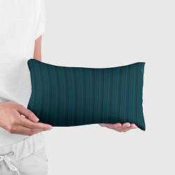 Подушка-антистресс Тёмный бирюзовый в полоску, цвет: 3D-принт — фото 2