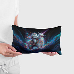 Подушка-антистресс Персидский кот верхом на альпаке, цвет: 3D-принт — фото 2