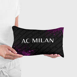 Подушка-антистресс AC Milan pro football по-горизонтали, цвет: 3D-принт — фото 2