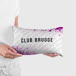 Подушка-антистресс Club Brugge pro football по-горизонтали, цвет: 3D-принт — фото 2