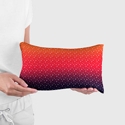 Подушка-антистресс Градиент оранжево-фиолетовый со звёздочками, цвет: 3D-принт — фото 2