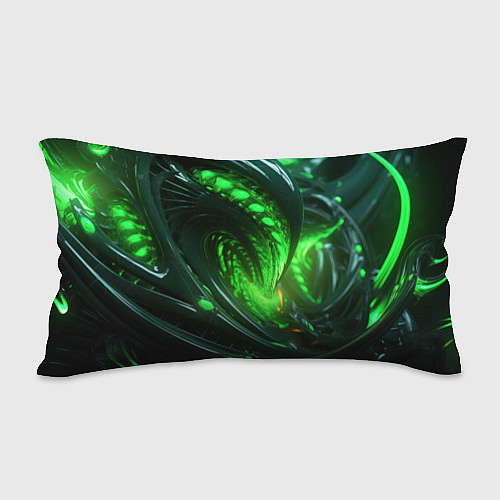 Подушка-антистресс Кислотная зеленая яркая неоновая абстракция / 3D-принт – фото 2