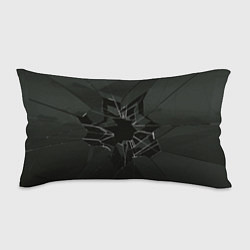 Подушка-антистресс Черное разбитое стекло, цвет: 3D-принт