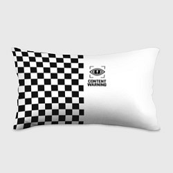 Подушка-антистресс Content Warning шашечки, цвет: 3D-принт