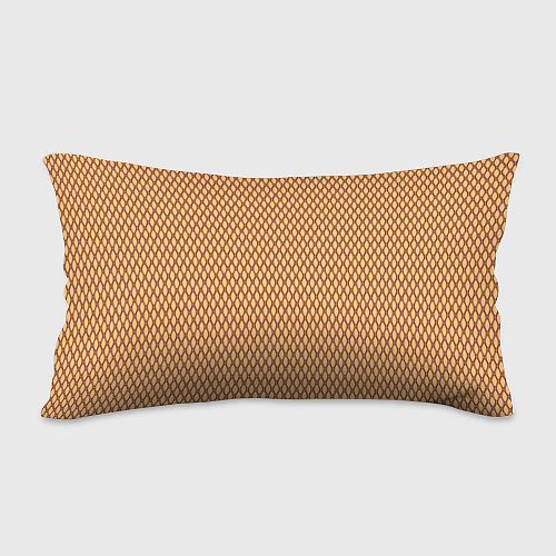 Подушка-антистресс Светлый коричневый сетка паттерн / 3D-принт – фото 2