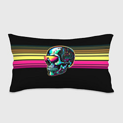 Подушка-антистресс Cyber skull - ai art fantasy, цвет: 3D-принт
