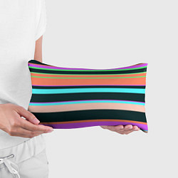 Подушка-антистресс Цветные разные полосы, цвет: 3D-принт — фото 2