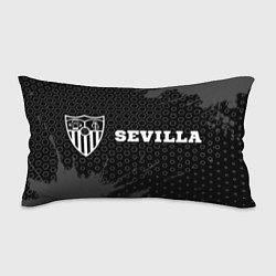 Подушка-антистресс Sevilla sport на темном фоне по-горизонтали, цвет: 3D-принт