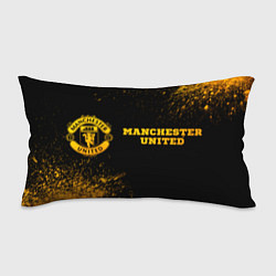 Подушка-антистресс Manchester United - gold gradient по-горизонтали