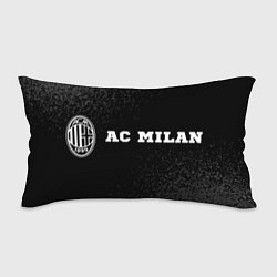 Подушка-антистресс AC Milan sport на темном фоне по-горизонтали, цвет: 3D-принт