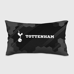 Подушка-антистресс Tottenham sport на темном фоне по-горизонтали, цвет: 3D-принт