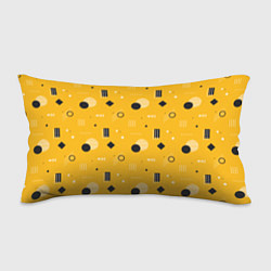 Подушка-антистресс Геометрия в стиле мемфис на желтом, цвет: 3D-принт