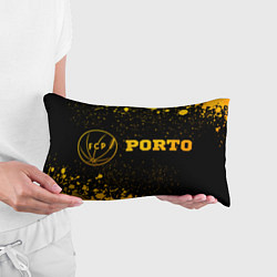 Подушка-антистресс Porto - gold gradient по-горизонтали, цвет: 3D-принт — фото 2