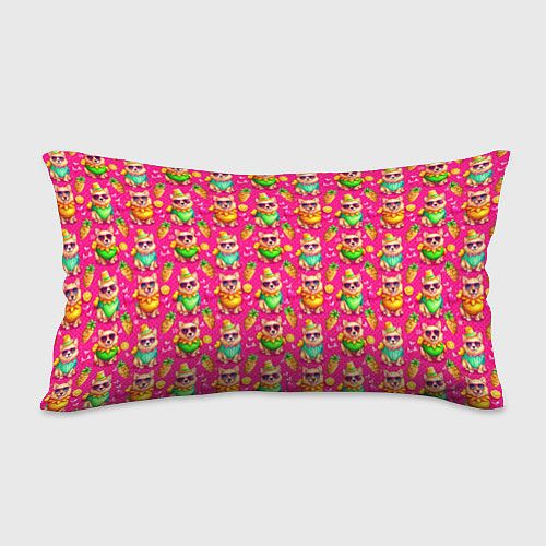 Подушка-антистресс Щенята и летний вайб паттерн / 3D-принт – фото 2