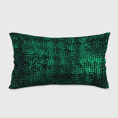 Подушка-антистресс Чёрно-зелёный абстрактный / 3D-принт – фото 2