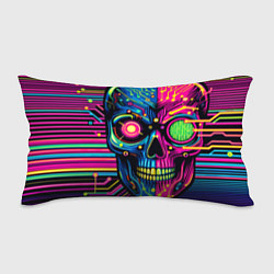 Подушка-антистресс Pop art skull - ai art, цвет: 3D-принт