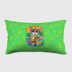 Подушка-антистресс Кот играет на гитаре летом