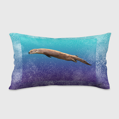 Подушка-антистресс Выдра под водой летит / 3D-принт – фото 2