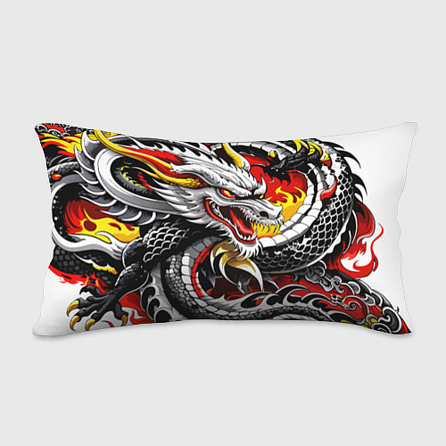 Подушка-антистресс Огнедышащий дракон в японском стиле / 3D-принт – фото 2