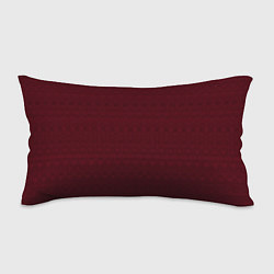 Подушка-антистресс Однотонный тёмно-красный полосатый узор, цвет: 3D-принт