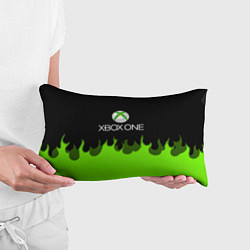 Подушка-антистресс Xbox green fire, цвет: 3D-принт — фото 2
