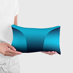 Подушка-антистресс Яркий голубой с синим градиент комбинированный кро, цвет: 3D-принт — фото 2