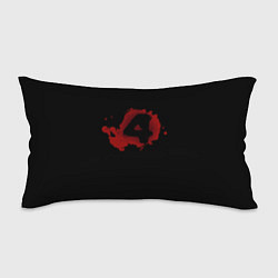Подушка-антистресс Left 4 Dead logo красный, цвет: 3D-принт