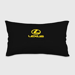 Подушка-антистресс Lexus yellow logo, цвет: 3D-принт