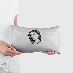 Подушка-антистресс Рисунок Галь Гадот в тетради в клетку, цвет: 3D-принт — фото 2