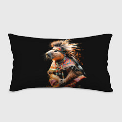 Подушка-антистресс Капибара этнический индеец, цвет: 3D-принт