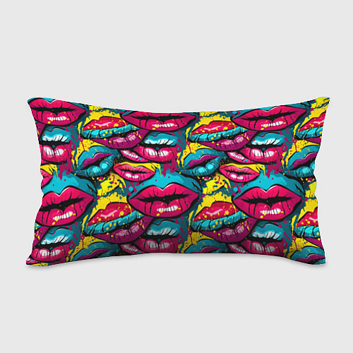 Подушка-антистресс Граффити губы женские с блеском / 3D-принт – фото 2