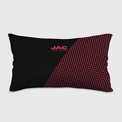 Подушка-антистресс Jac motors чёрно-розовый шахматка, цвет: 3D-принт