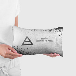 Подушка-антистресс Thirty Seconds to Mars - white gradient по-горизон, цвет: 3D-принт — фото 2