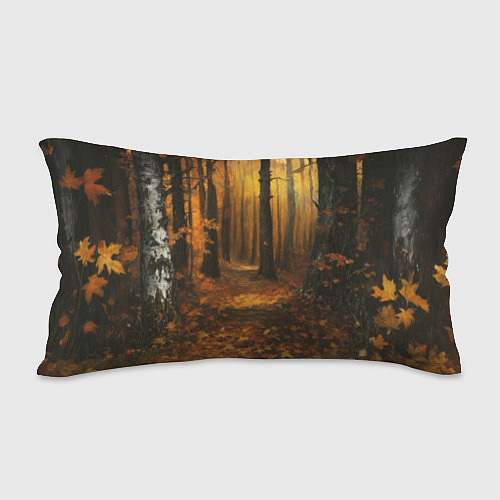 Подушка-антистресс Воин в осеннем лесу / 3D-принт – фото 2