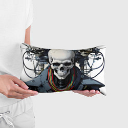 Подушка-антистресс Cool cyber skull - ai art fantasy, цвет: 3D-принт — фото 2