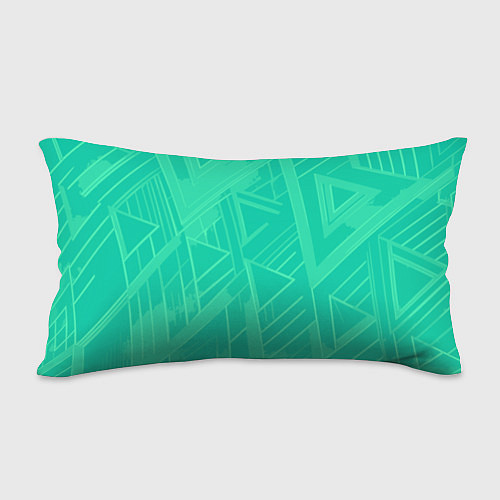 Подушка-антистресс Мятный зелёный однотонный геометричный / 3D-принт – фото 2