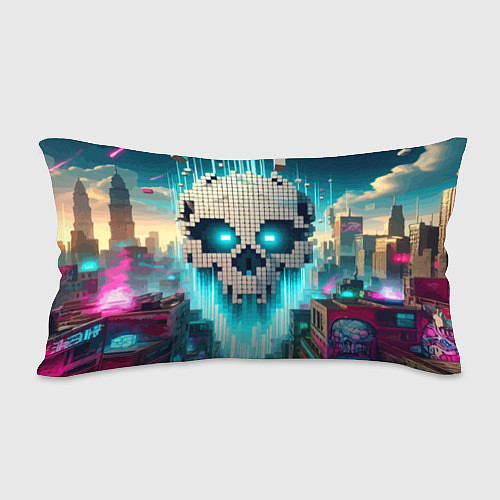 Подушка-антистресс Minecraft skull - ai art fantasy / 3D-принт – фото 2