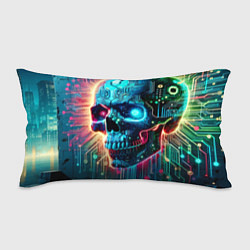 Подушка-антистресс Cool cyber skull - neon glow