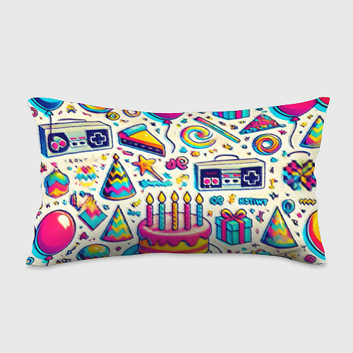 Подушка-антистресс Праздник 90х игры сладости и ностальгия / 3D-принт – фото 2