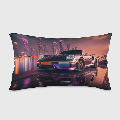 Подушка-антистресс Porshe neon city / 3D-принт – фото 2