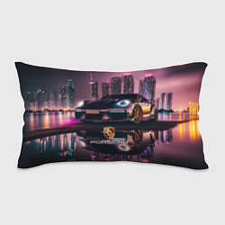 Подушка-антистресс Porshe night city, цвет: 3D-принт
