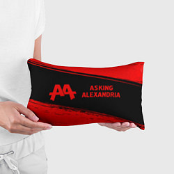 Подушка-антистресс Asking Alexandria - red gradient по-горизонтали, цвет: 3D-принт — фото 2