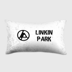 Подушка-антистресс Linkin Park 2024 glitch на светлом фоне по-горизон, цвет: 3D-принт