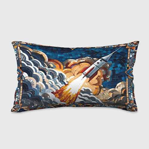 Подушка-антистресс Мозаика ракета / 3D-принт – фото 2