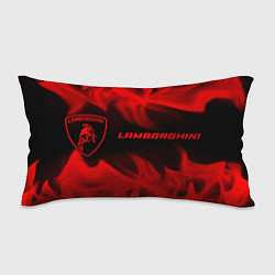 Подушка-антистресс Lamborghini - red gradient по-горизонтали, цвет: 3D-принт