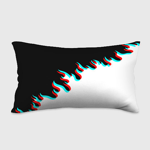 Подушка-антистресс Нирвана глитч огонь / 3D-принт – фото 2