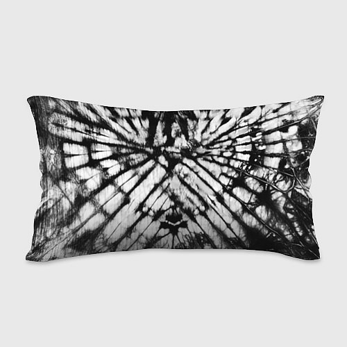 Подушка-антистресс Абстрактное сердце - черно-белый тай-дай / 3D-принт – фото 2