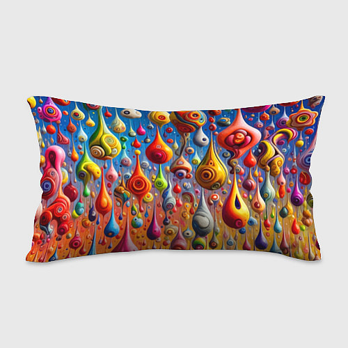 Подушка-антистресс Фантазийные абстрактные капли - нейроарт / 3D-принт – фото 2